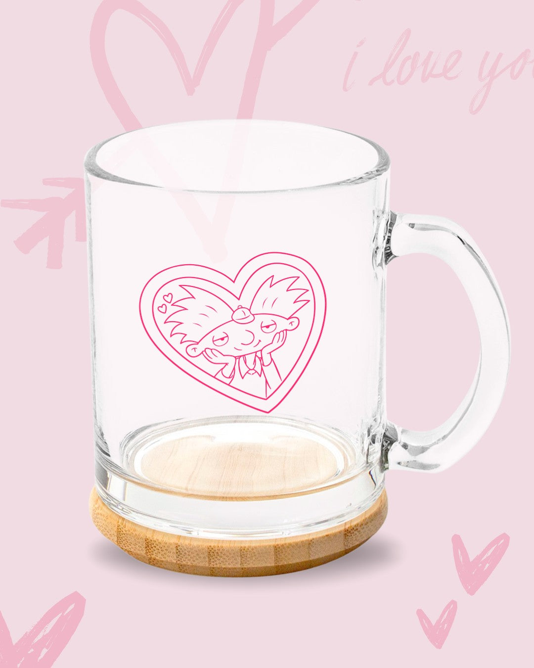 Set tazas de vidrio Arnold y Helga