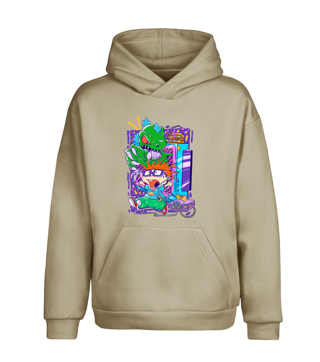 Poleron canguro Carlitos y reptar Nintendo