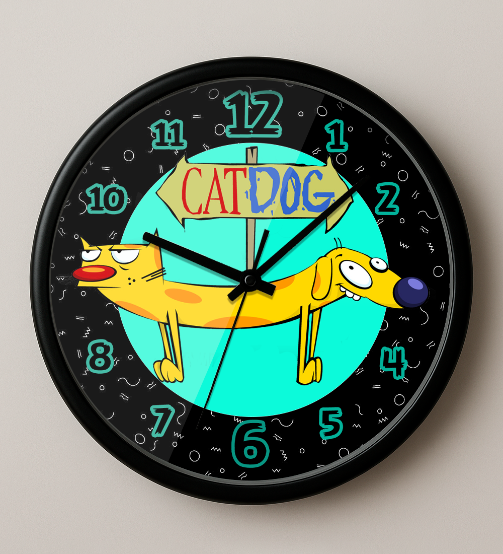 RELOJ MURAL CAT DOG