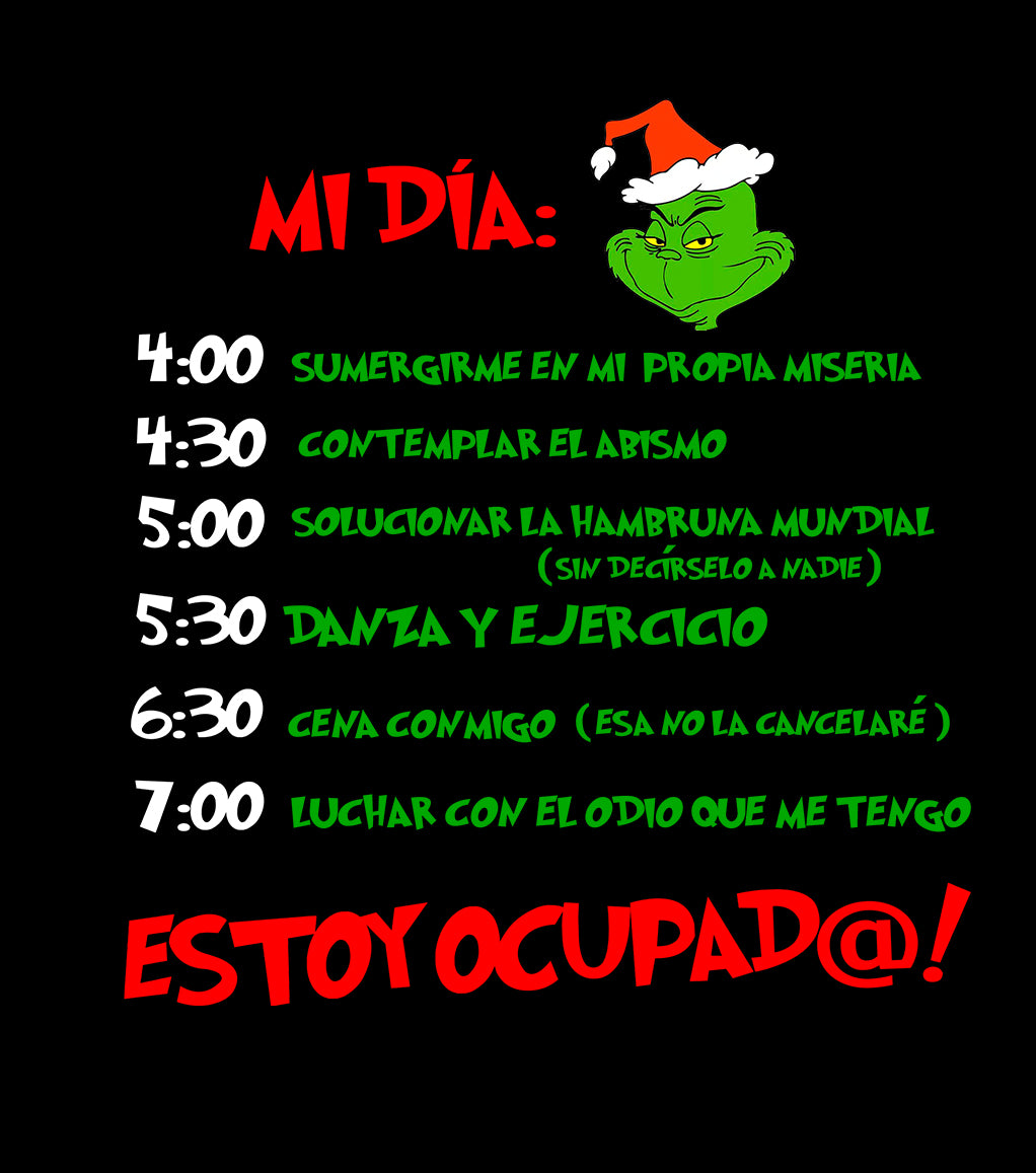 Polera bitácora del grinch
