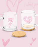 Set tazas de vidrio Arnold y Helga