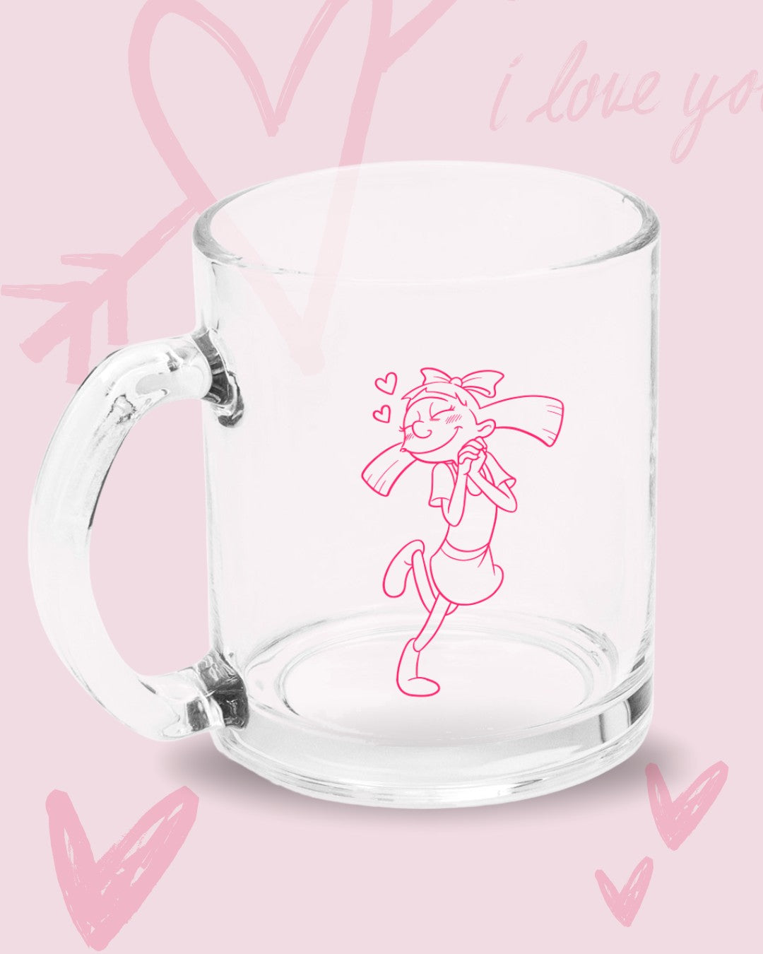 Set tazas de vidrio Arnold y Helga