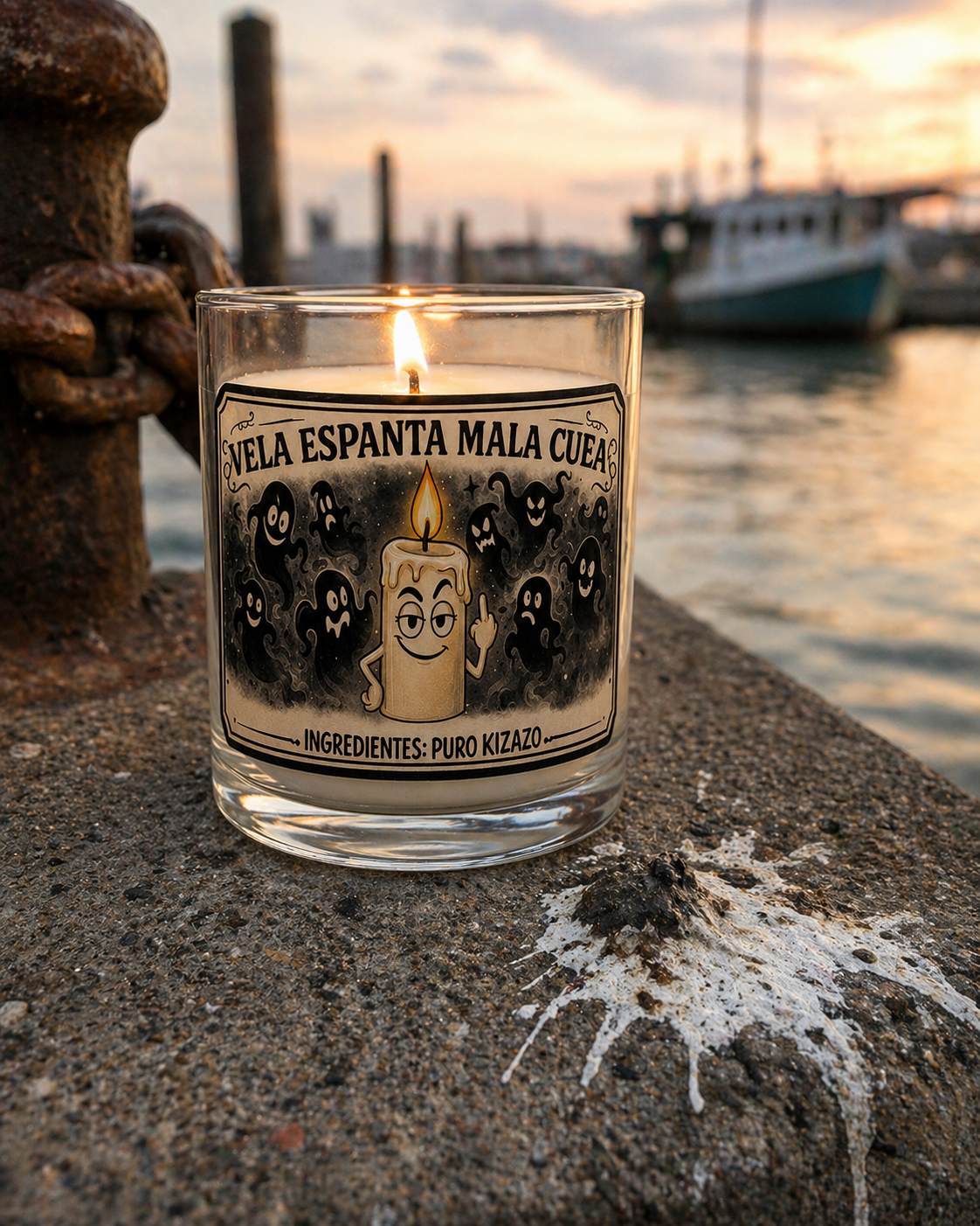 Vela espanta mala cuea