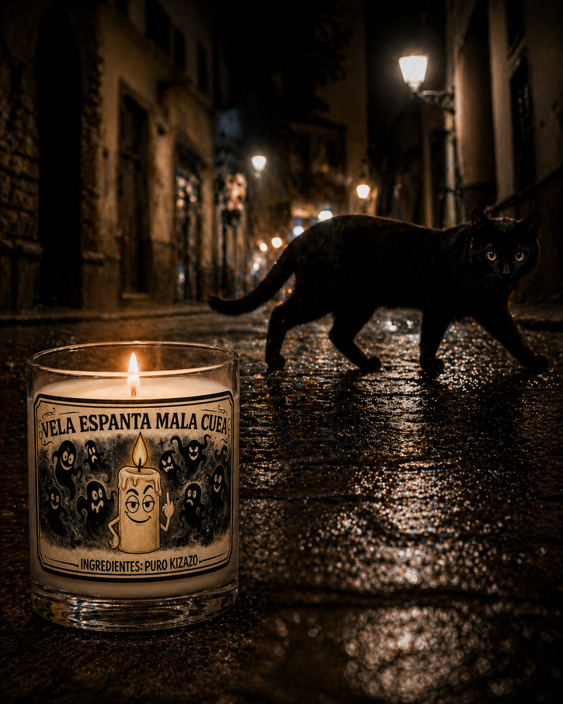 Vela espanta mala cuea
