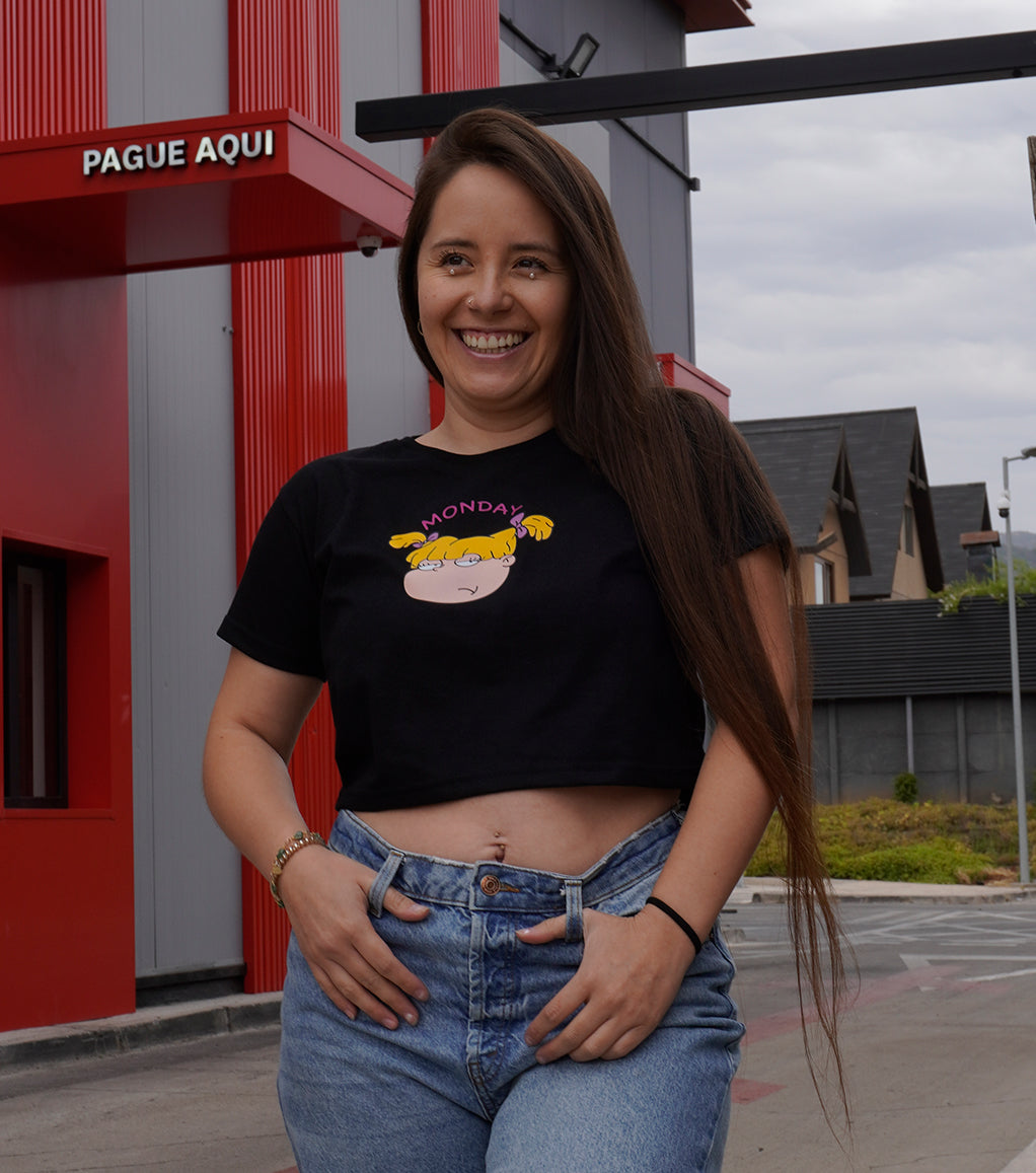 Polera Top Crop Angélica Monday