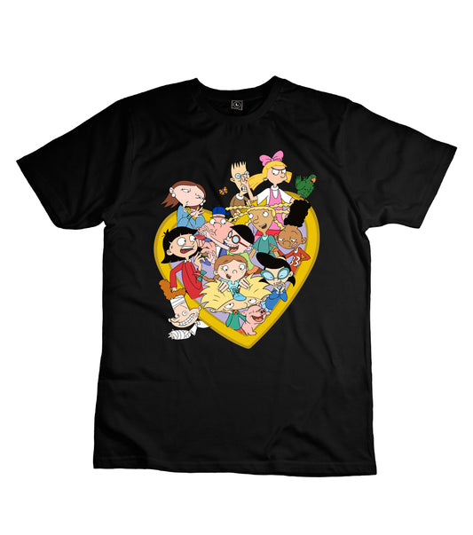 Polera serie Hey Arnold Personajes