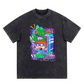 Polera Acid Wash Carlitos y Reptar