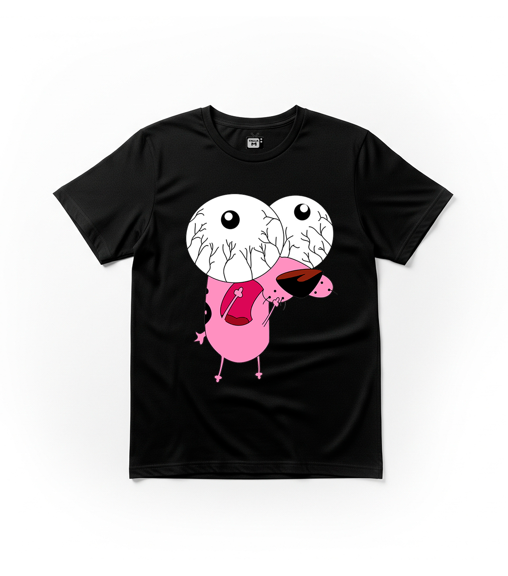 Polera Coraje el perro cobarde Ojos