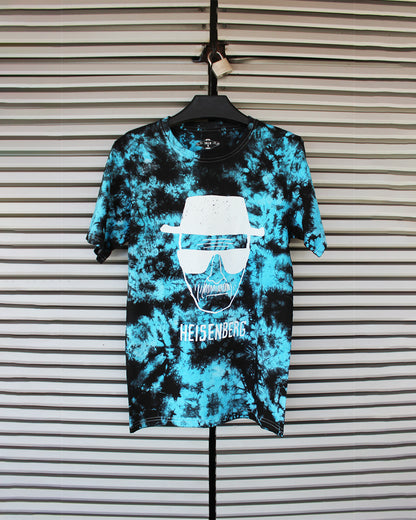 Polera Breaking Bad Tie Dye Blue Heisenberg VL 2