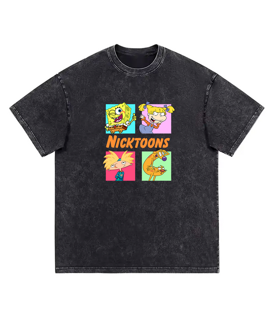 Polera Acid Wash Nicktoons