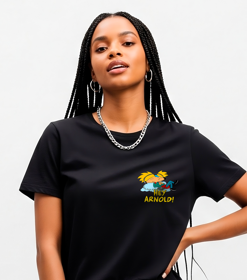 Polera Discreet Hey arnold nube