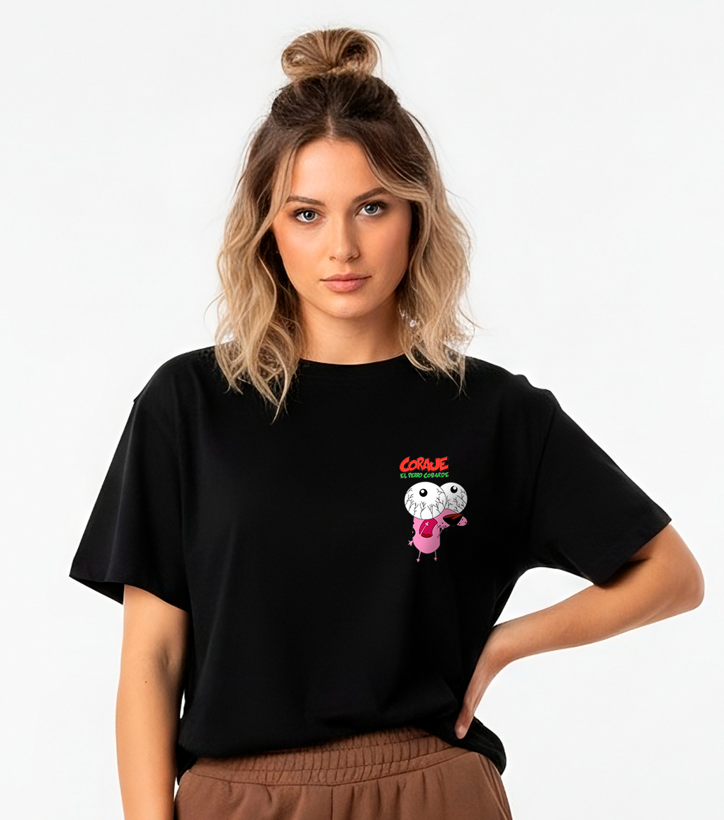 Polera negra Coraje DC
